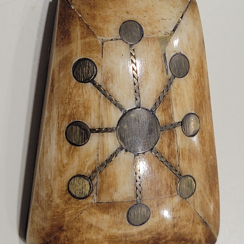 Wooden Pendant Necklace with Circular Design